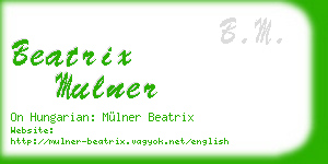 beatrix mulner business card